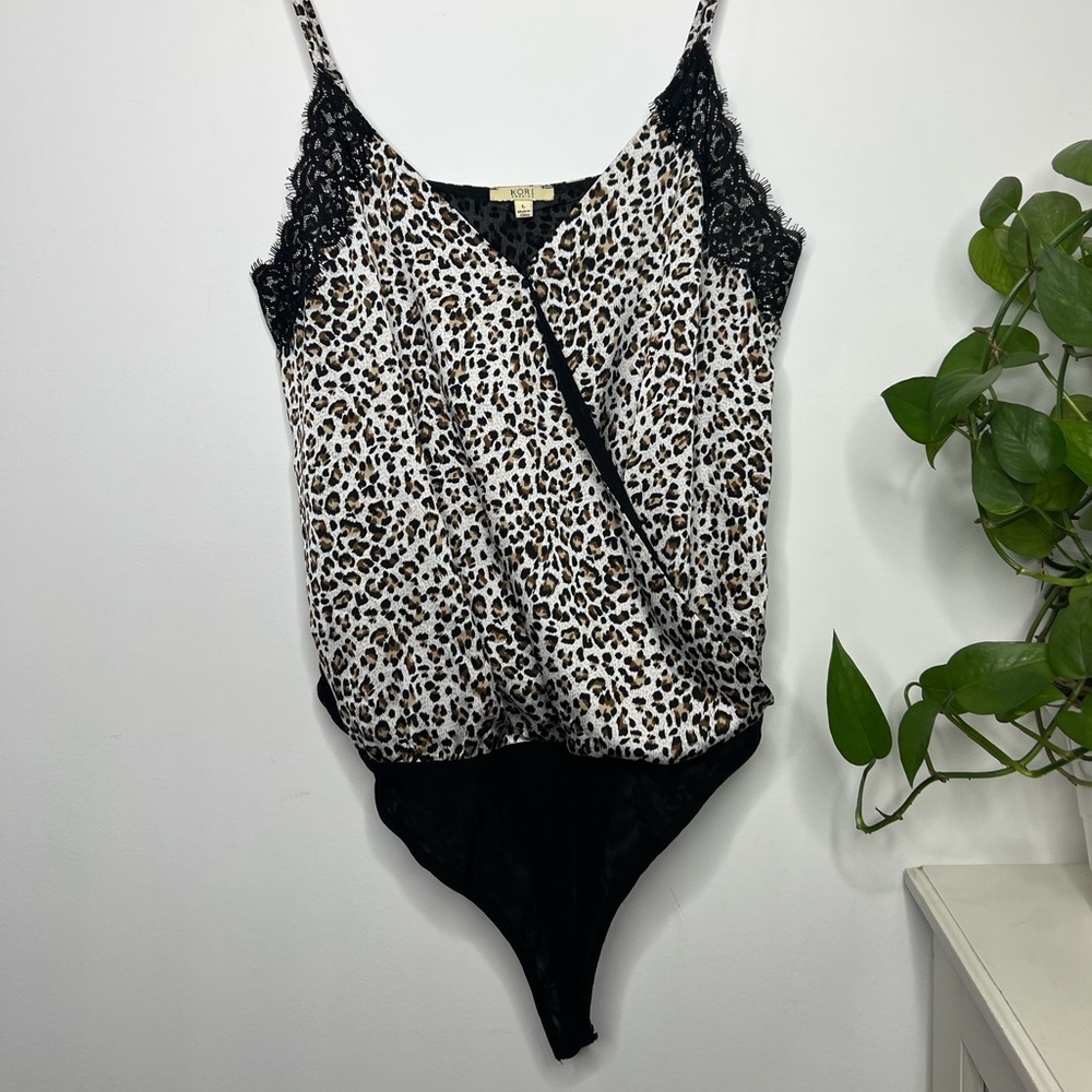 Kori America Cora Wrap Bodysuit Size Large
